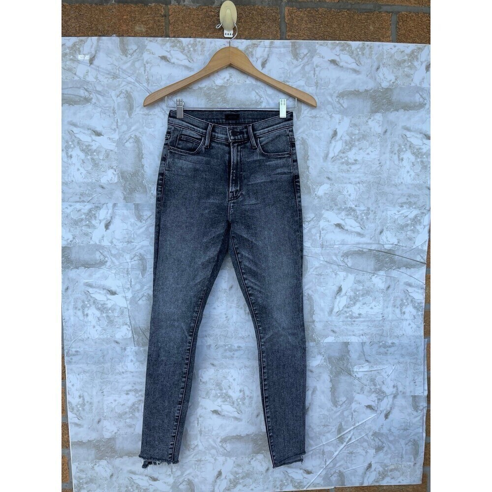 Mother - Stunner Zip Ankle Step Fray Skinny Jeans in Train Stops size 25 - Picture 4 of 12